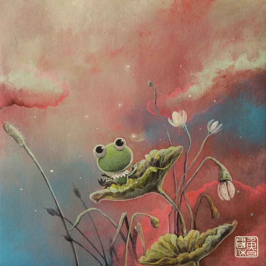 Kermit Painting
